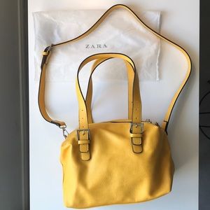 Zara Faux Leather Satchel/Crossbody